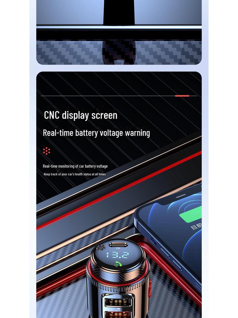 Автомобільний MP3-плеєр та FM-передавач T23 з Bluetooth та багатофункціональною сумісністю з прикурювачем