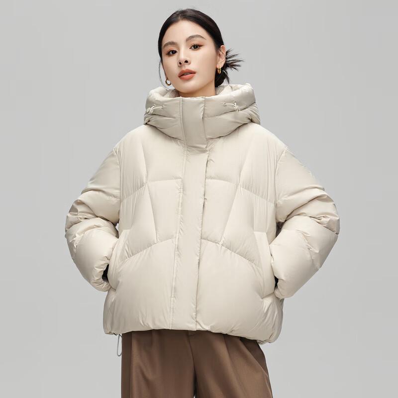 

SNOWFLYING Women s 2024 Winter Short Hooded Down Jacket L