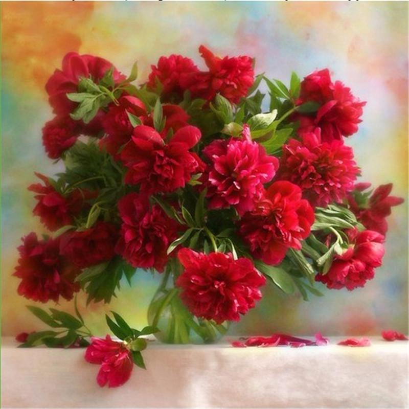 5D Diamond Painting DIY 5D Flower Diamond Embroidery Painting Rhinestone Cross Stitch Decor