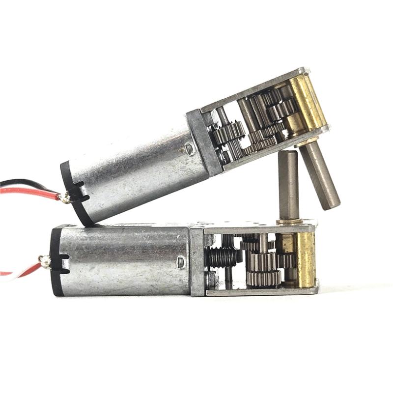 1 ks DC 3V-6V 5V 10 ot./min Pomalý Velký Točivý Moment Redukční Motor Pravý Úhel D-Hřídel Auto Robot Mini N30 Kovová Převodovka Redukční Motor