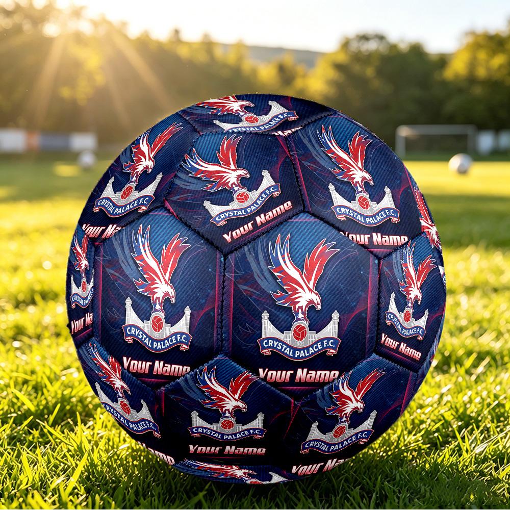 Personalized Size 5 Football Crystal Palace Pattern Outdoor Game Sports Ball Gift