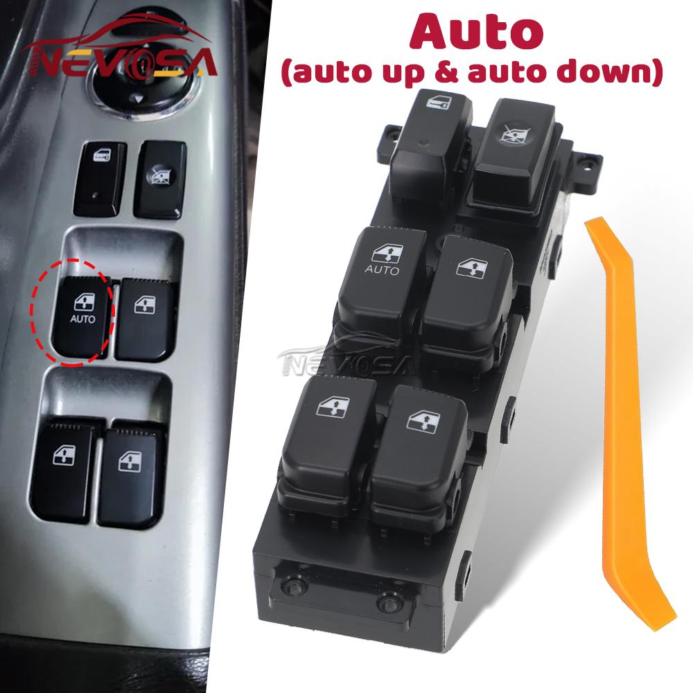 

Перемикач керування склопідйомником для Hyundai Santa Fe CM 2007-2011 2012 93570-2B000S4 93570-2B140 93580-2B000 Кнопка переднього заднього скла Main- Auto