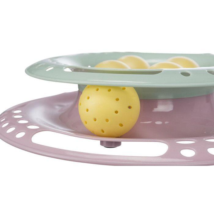 Jouet - Trixie - Kitten Circle - 24cm - 4 Balles - Plastique - Rose