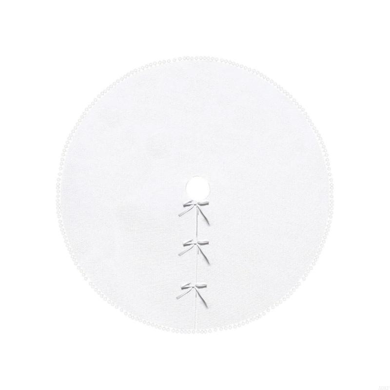 120cm Christmas Tree Skirt Holiday Decoration Christmas Tree Apron Stand Cover A0KF