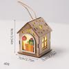 Christmas Luminous Wooden Cabin Ornament - Small House Tree Decoration