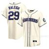 Mens Seattle Mariners 29 Raleigh Embroidered Baseball Jersey Cotton Sportswear Unisex Fan Apparel