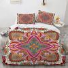 Bohemian Mandala King Queen Duvet Cover Boho Style Flower Bedding Set Adults Exotic Nordic Floral Polyester Quilt Cover