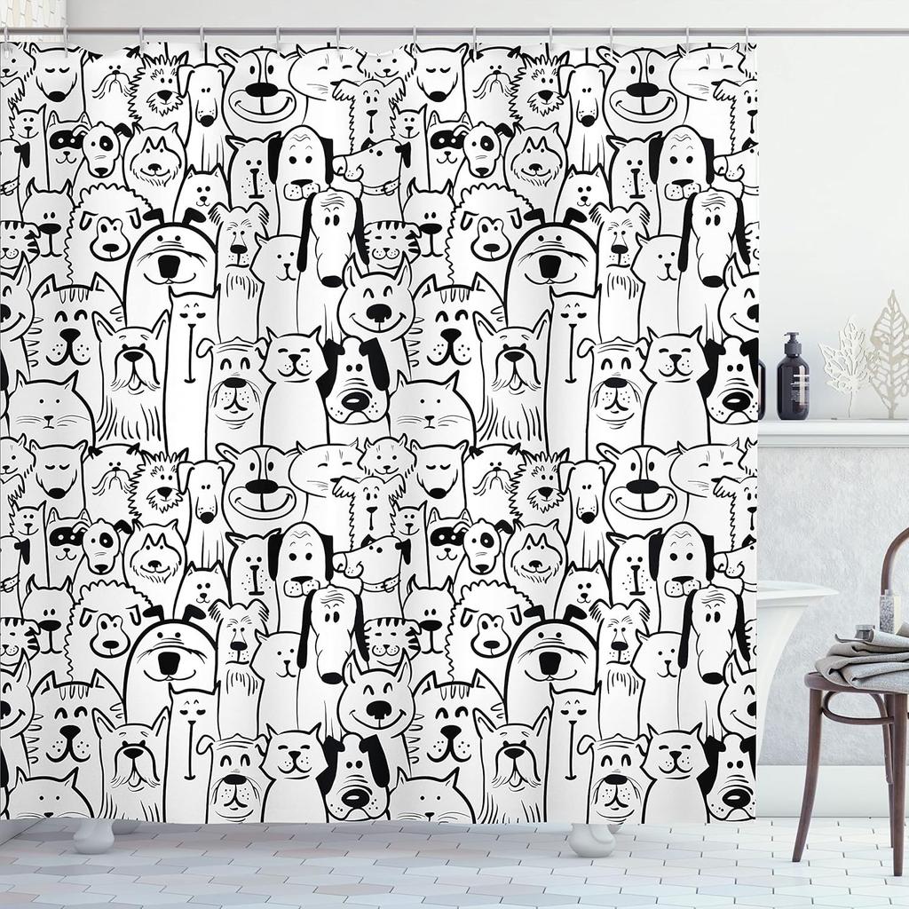 Cars Shower Curtain, Modern Dark Car Water Reflection Prestige Fast Engine Performance Lifestyle, Cloth Fabric Bathroo