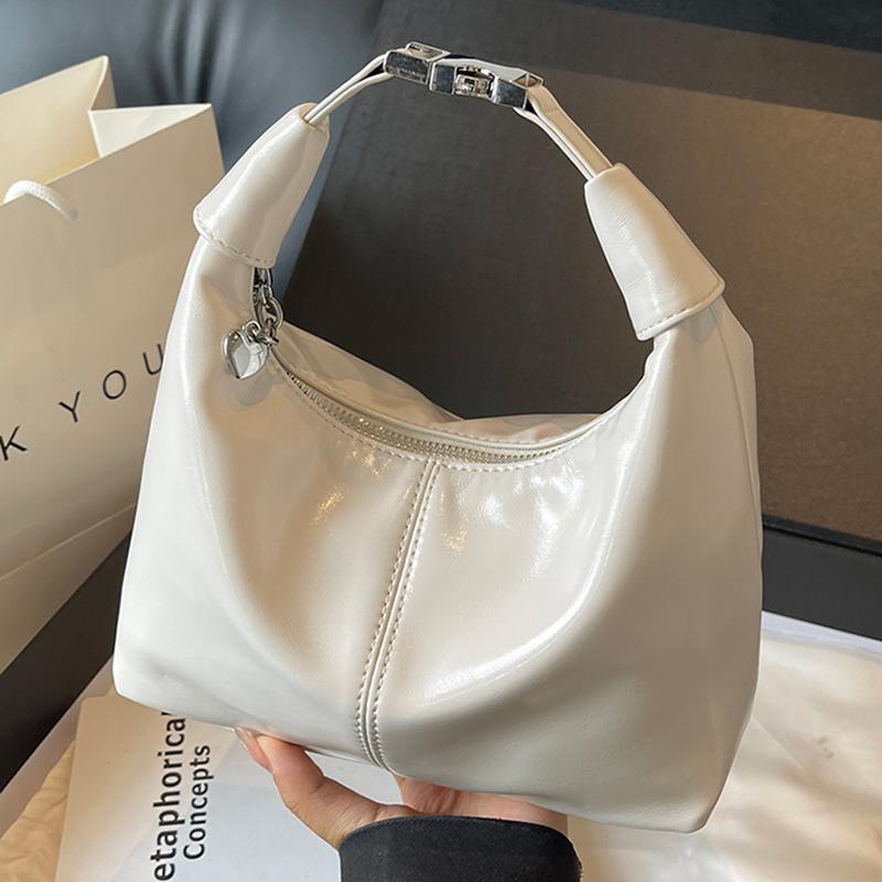 Retro Texture Wine Red Handbags 2024 New Women'S Coin Purses Versatile One Shoulder Crossbody Bags Commuting Travel Tote Bag