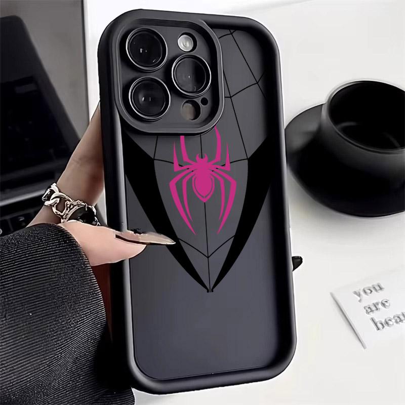 Spiderman LOGO Phone Case For iPhone 17E 11 12 13 14 15 16 17 Pro Max Fundas iPhone For 17 Air Plus 16e 13 Silicone Back Cover
