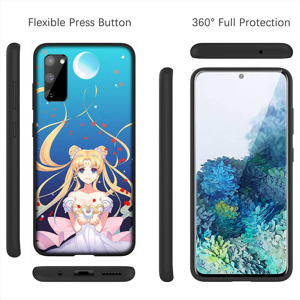 Cover for iPhone 17 16 15 Xiaomi Poco Redmi Note 14 13 12 11 Pro Max 9 16e Samsung Galaxy S25 S24 S23 OPPO Huawei Sailor Moon Cute Cat Phone Case