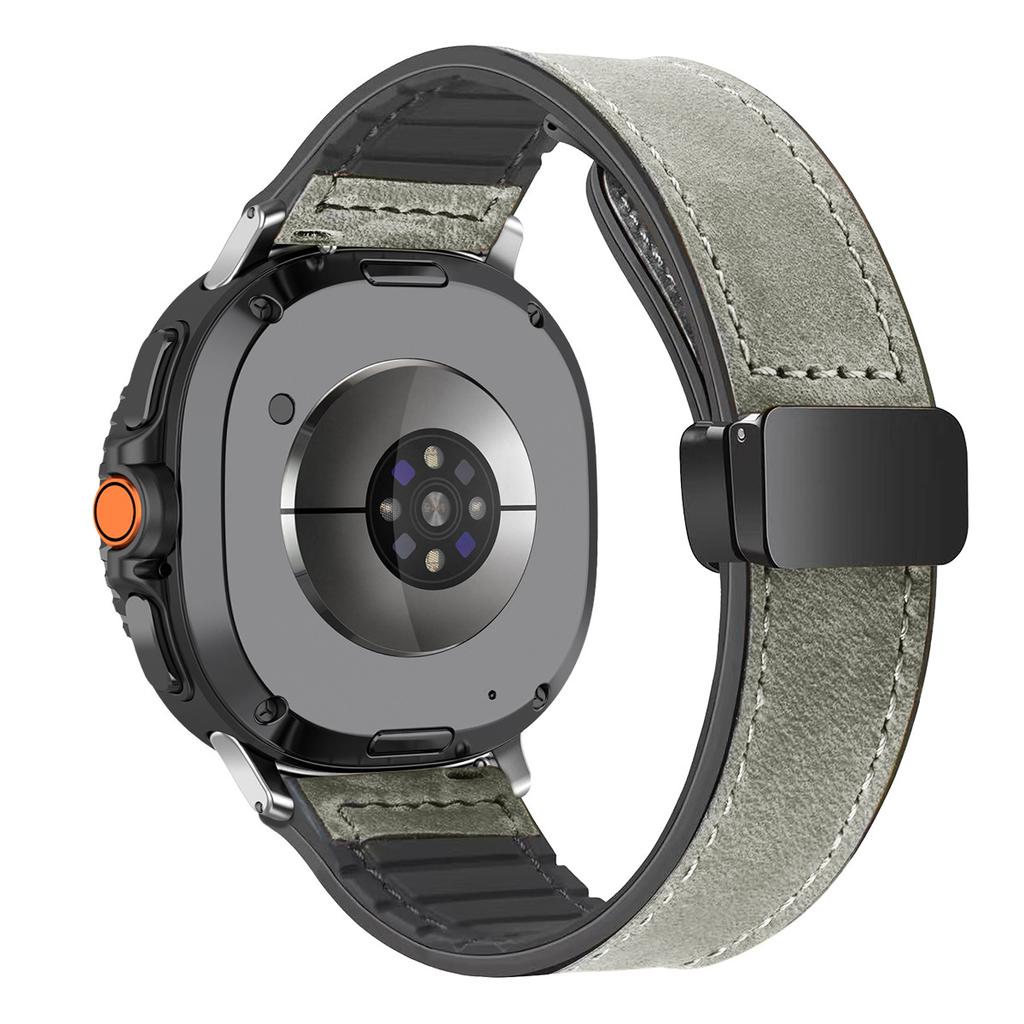Leather Band for Samsung Galaxy Watch 8/8 Classic Magnetic Strap Silicone Bracelet for Galaxy Ultra 2025/7ultra Quick Fit Correa