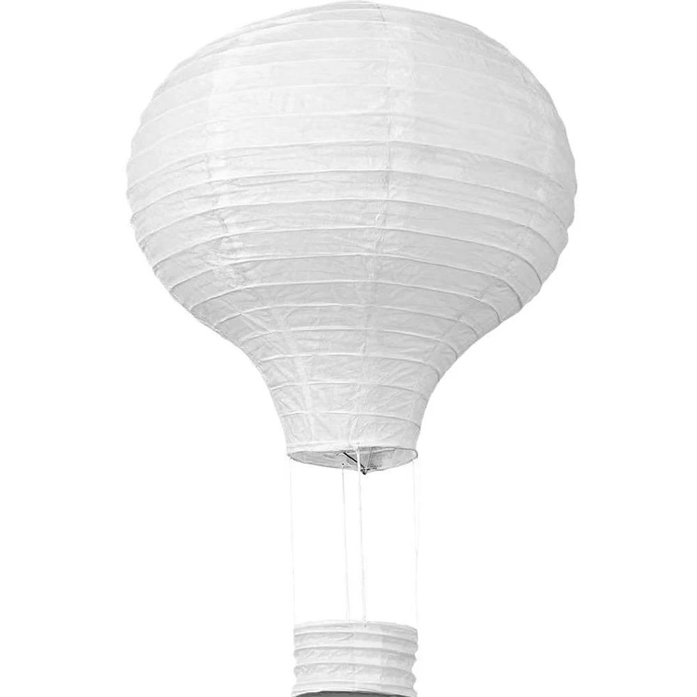 Runtow 6pcs 30cm White Hot Air Balloon Paper Lantern ,Wedding Birthday Party Home Hanging Decor