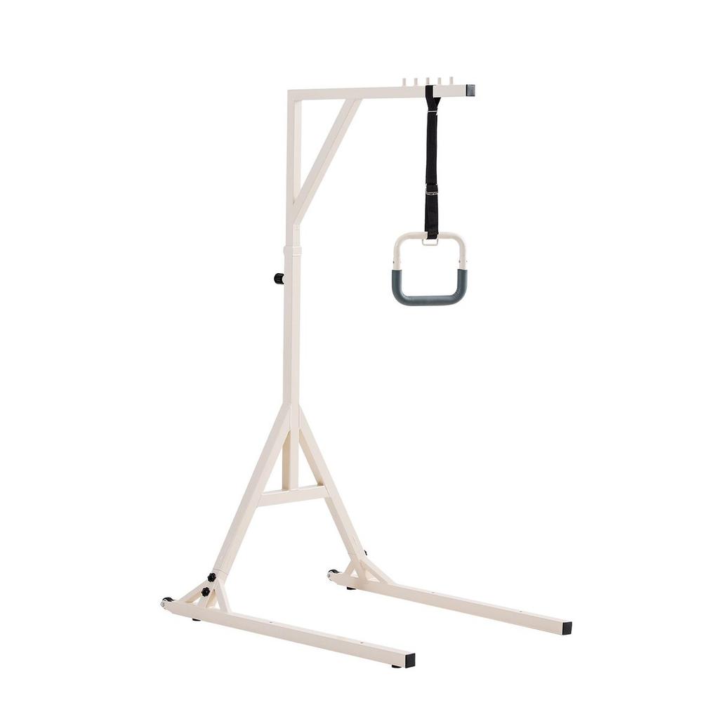 Sbarra Trapeze per Mobilità a Letto Capacità 350LBS Trapeze da Letto con 2 Ruote