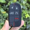 Silikonowa obudowa kluczyka samochodowego do Dodge Ram Charger Journey Durango Jeep Grand Cherokee Chrysler Keyless Fob Shell Holder
