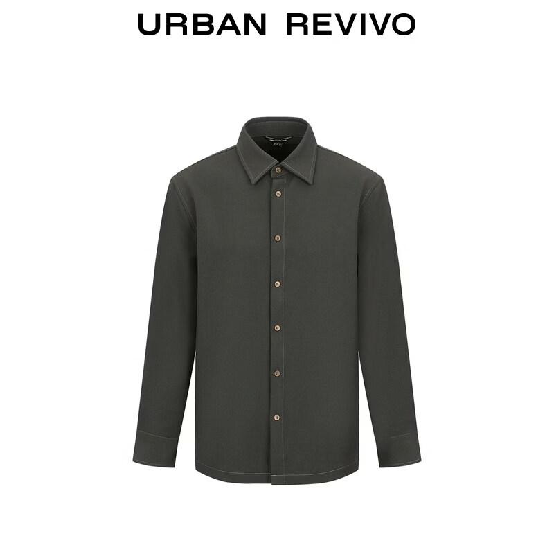 UR Men's Fashion Lapel Loose Button-Down Shirt