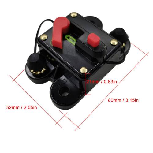 Circuit Breaker Switch, Widely Used, Easy Installation, Quick Response, Reusable, DC 12-48V (100A)