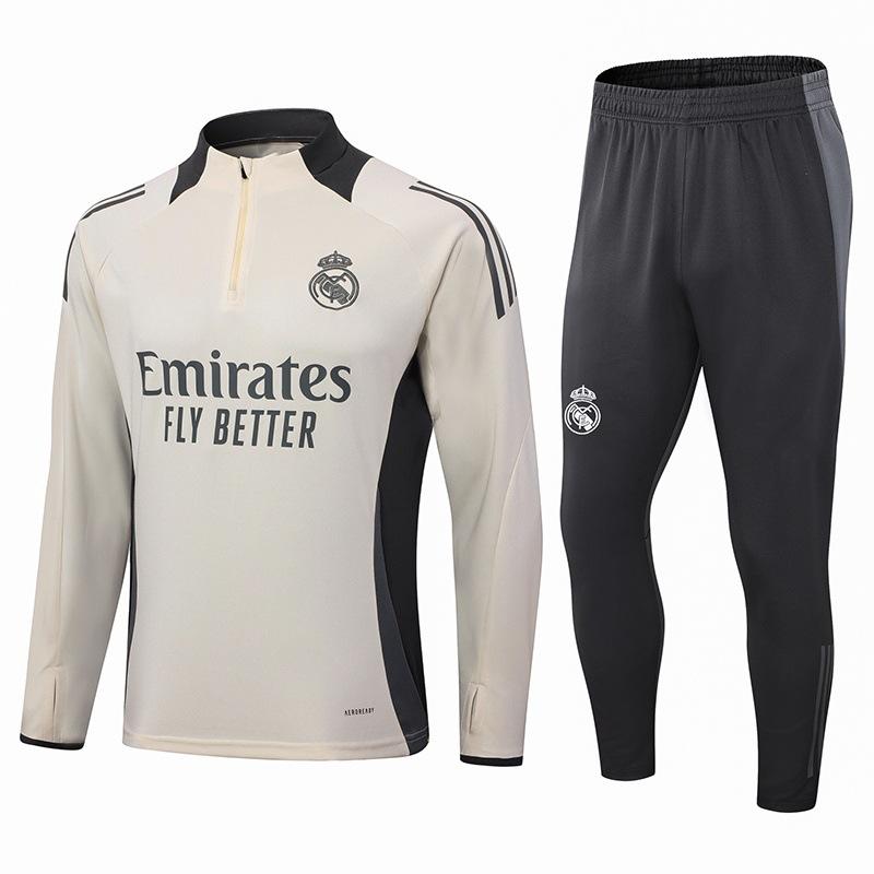 2425 Demi-zip Manches Longues Survêtement d'Entraînement de Football Arsenal pour Enfants et Adultes Costume d'Apparence