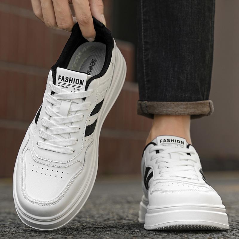 Nové Pánské Klasické Módní Nízké Tenisky na Skateboarding s Tlustou Podrážkou Pohodlné Měkké Podrážky Basketbalové Tenisky