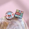 Colorful Cartoon Letter Brooch Vintage Telephone Design Creative Metal Badge For Unique Style