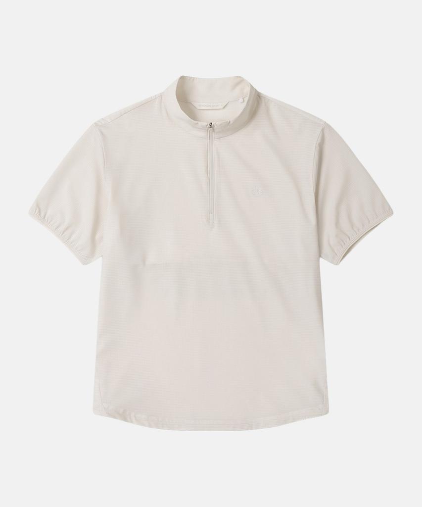 Koolongseupocheu Women'S Air Dot Zip-Up Short Sleeve T-Shirt Jktcm26262Cre