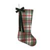 1pc Bow Christmas Socks Candy Gift Bag Festival Atmosphere Scene Decoration Pendant Christmas Home Decor