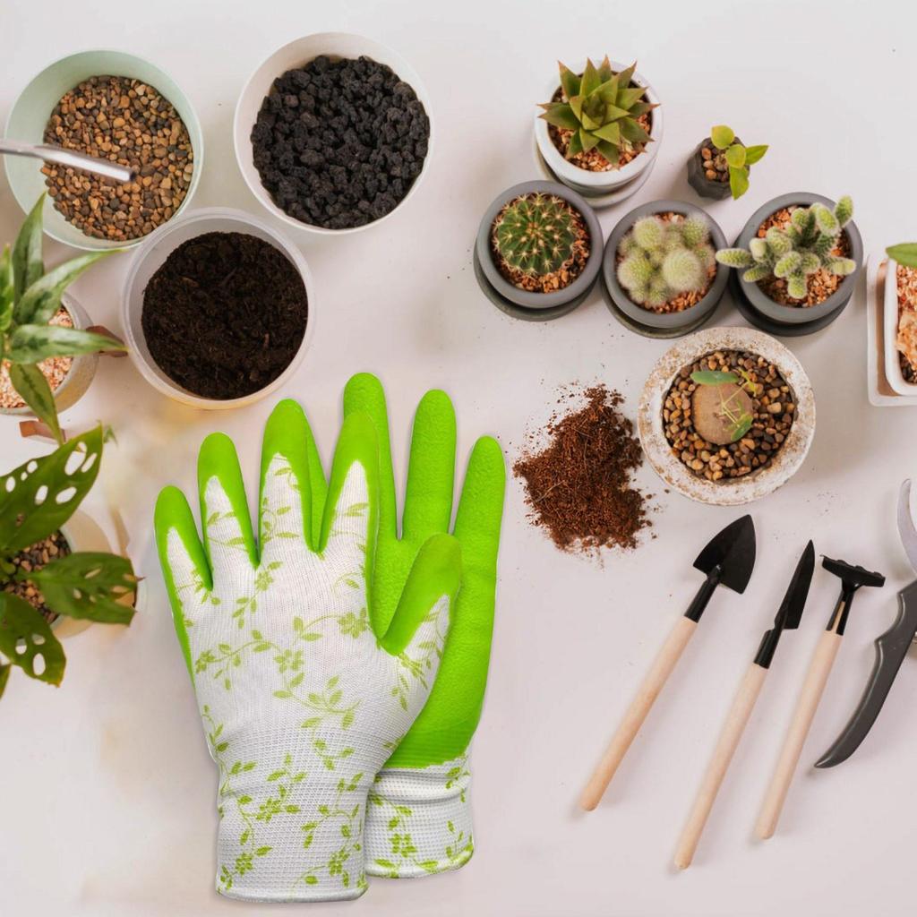 Pleneal Gardening Gloves for Women Men - Breathable Garden Gloves with Grip, Working Glove, Medium Size Fits Most