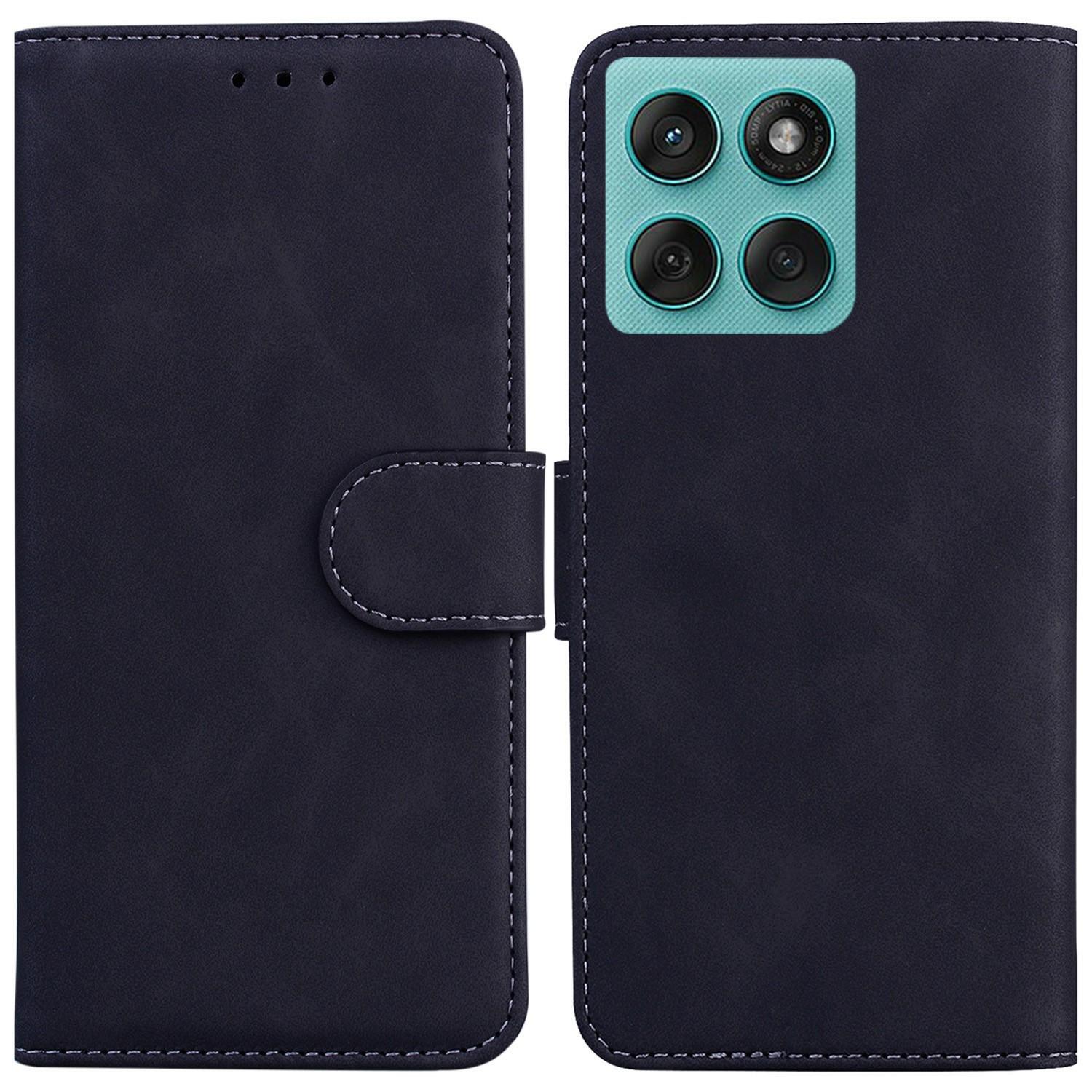 

For Motorola Edge 60 5G/60 Fusion 5G Case Solid Color Leather Wallet Phone Cover F