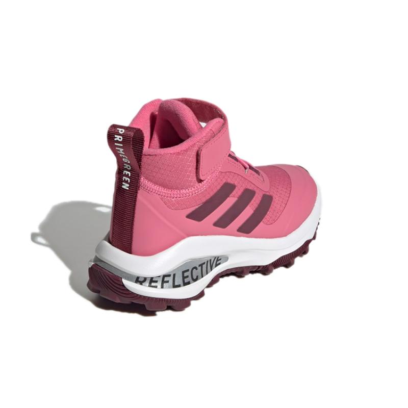 Adidas Fortarun Atr El K Slip Resistant Abrasion Resistant High top Kids' Running Shoes Rose Red Kids' Sneakers GZ0163