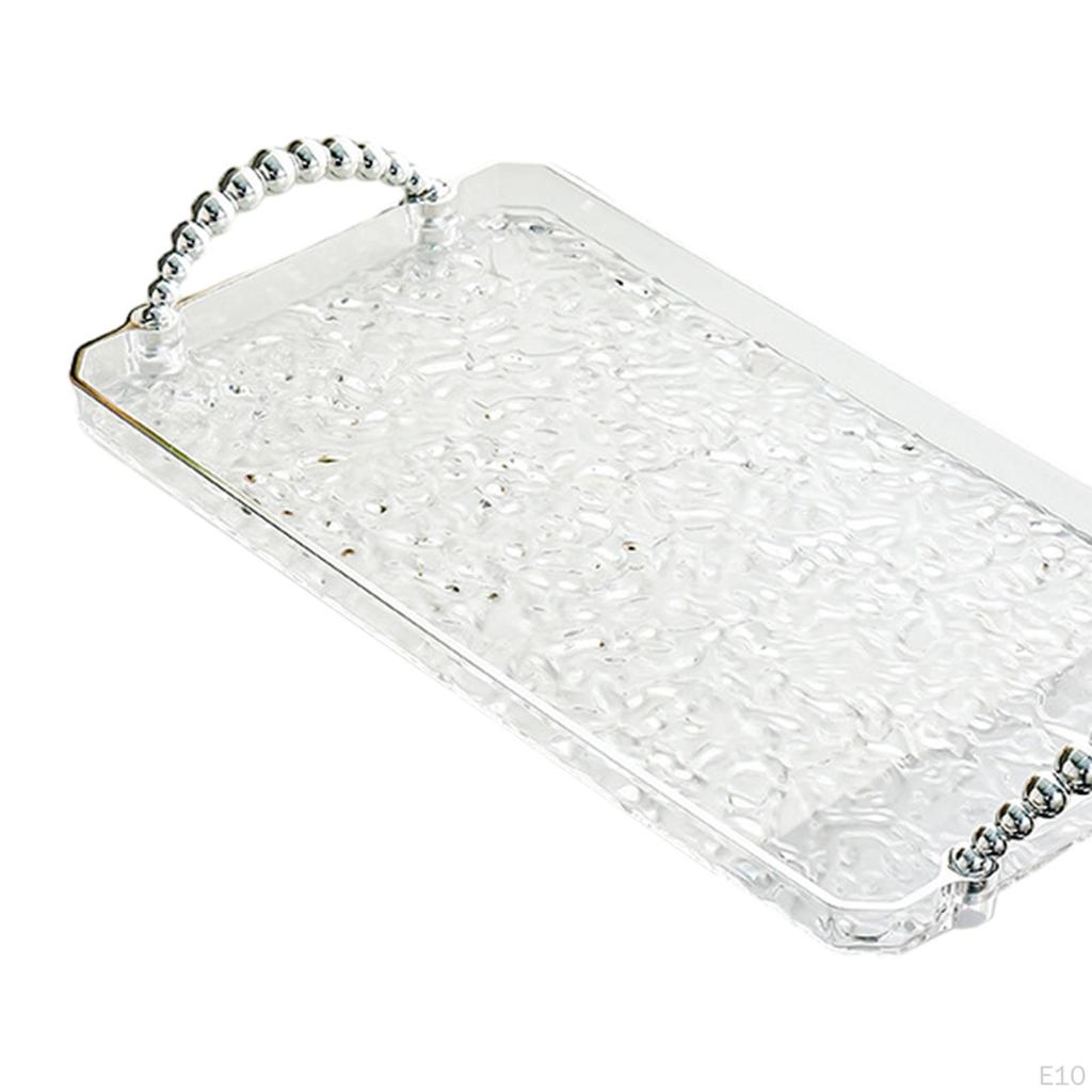 Elegant Rectangular Tray for Jewelry And Snacks Organization On