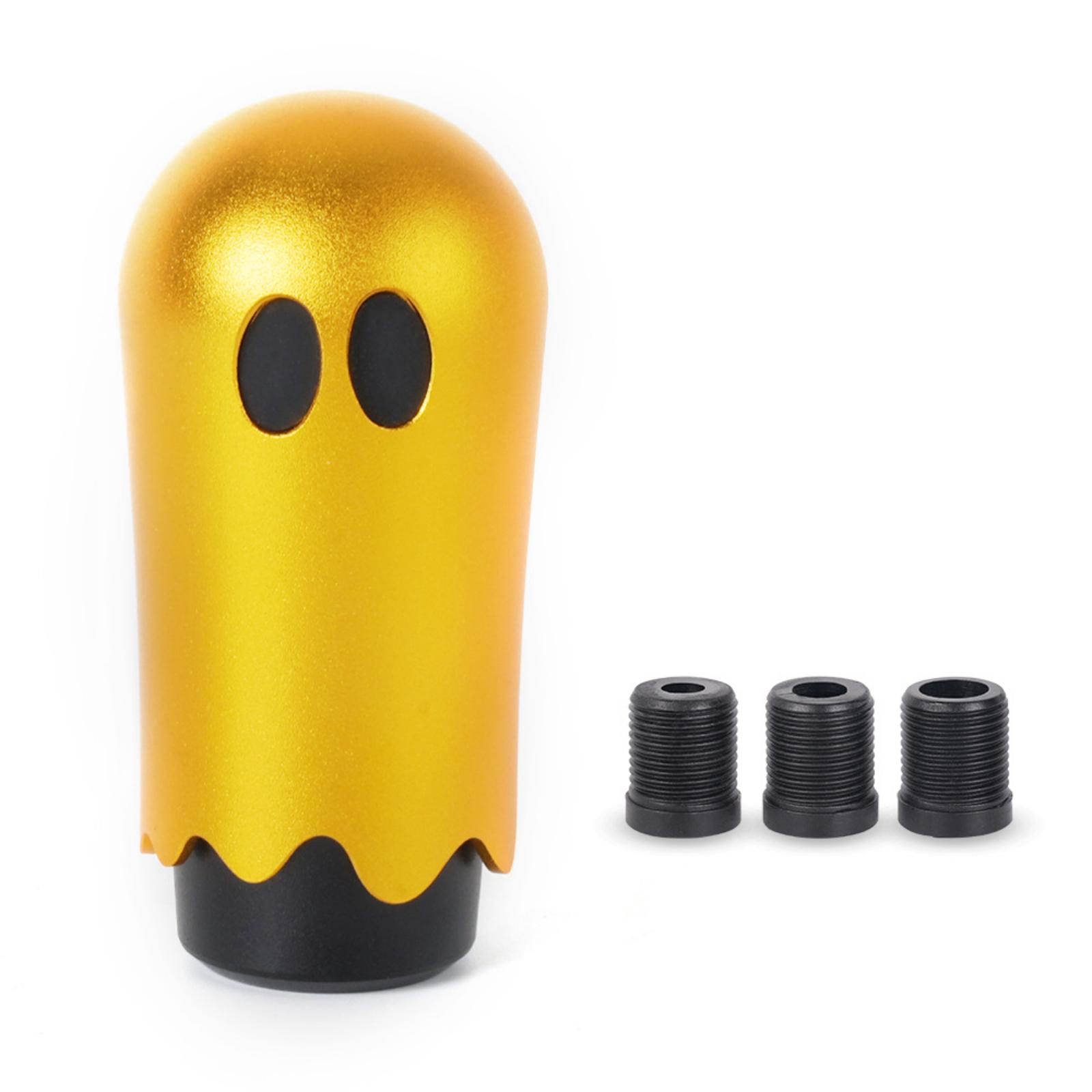 

Aluminum Weighted Manual Knob Lever With 3 Threaded Adapters M8 M10 M12 X 1.25 For Vehicle Fun Cool Spooky One Size золотой