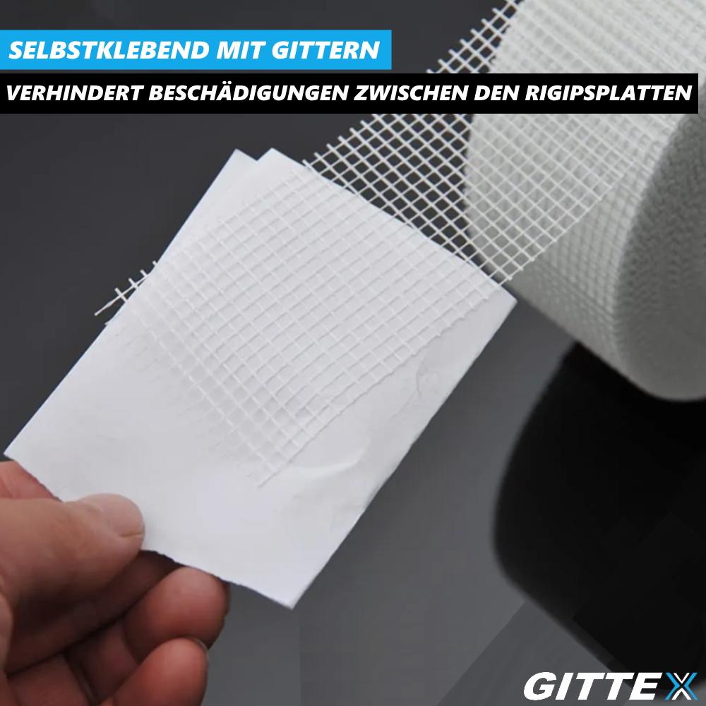 GITTEX 3x Klaaskiud teip Klaaskiudteip Vuugiteip Seina parandusteip