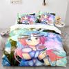 Gacha Life Academia Anime Zestaw Poszwy na Kołdrę z Poszewkami na Poduszki Poliester Nastoletni Dziecięcy Zestaw Pościeli Pełny Queen King Rozmiar Pościel