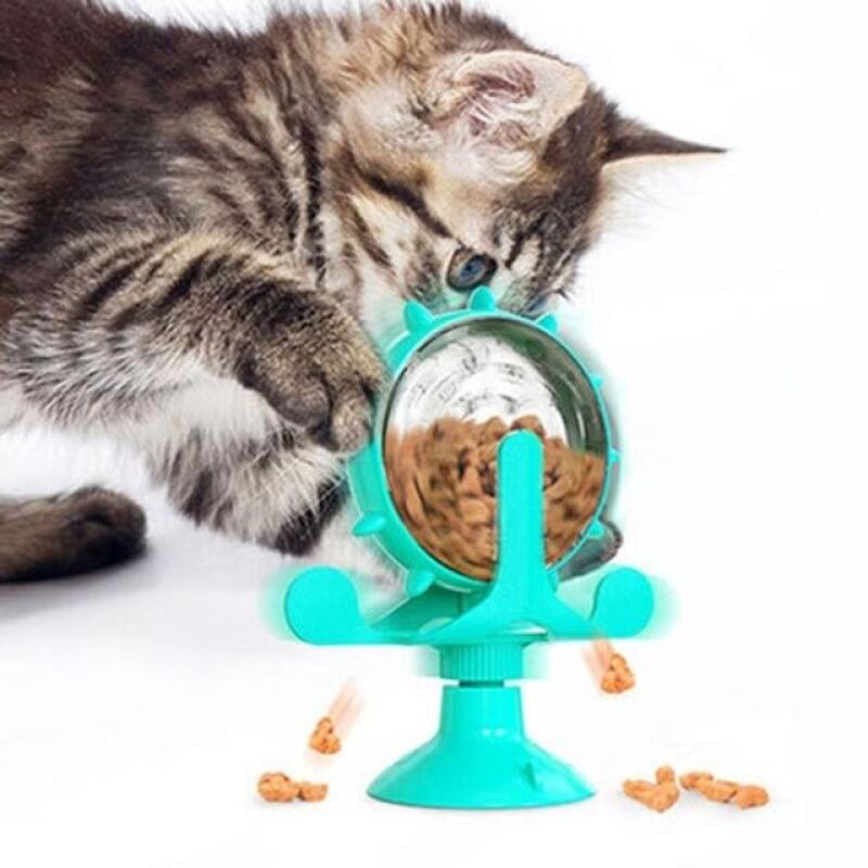 Cat Nosework Snack Ball Toy Yellow W923D48