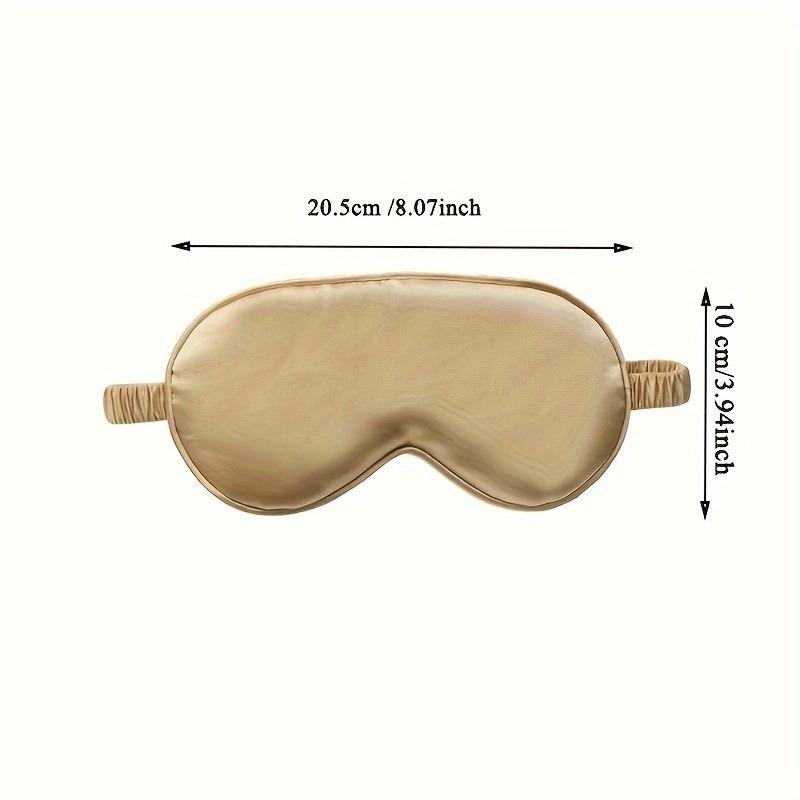 1pc FUBEICHLY Luxurious Imitation Silk Sleep Eye Mask-Ultra-Soft Eye Mask, Stylish Cloth Bag & Scrunchies for Travel or Home