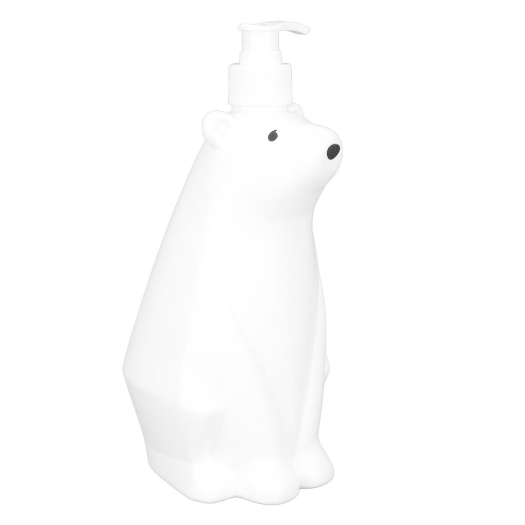 Shampoo Dispenser White Bear Style Pump Type PP PE Widely Used Shower Bottles for Bathroom Washroom