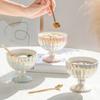 Nordic Style Ice Cream Ceramic Cup Summer Cold Drinks Creative Gradient Gloss Goblet Fruit Yogurt Dish Snack Dessert Bowl Mug