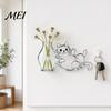 Cat Whiskers Holder Refrigerator Magnet Magnet, Transparent Furs Keepsake Vase Shape Fridge Pet Memorial Decoration for Home, Kitchen Hair Collector