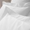 "Julian" Combed Cotton Percale Pillowcase, All Sizes. Pure Cotton - Julian Snow - Pillowcase 50 X 70 Cm, Polished Finish.