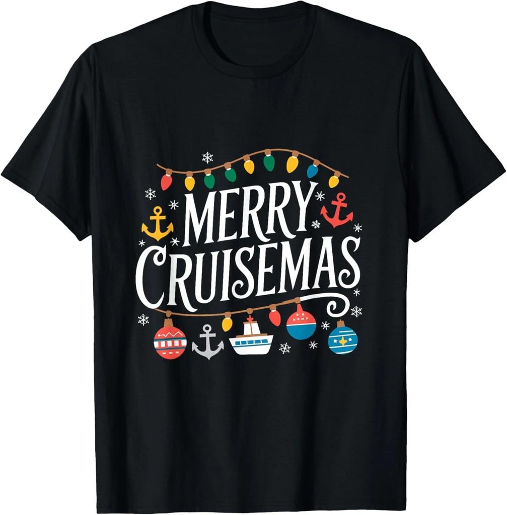 Merry Cruisemas Christmas Cruise Shirts Family Cruisin Lover T- Shirt