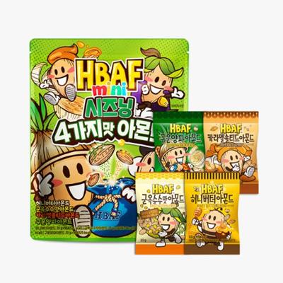 HBAF BAF Mini Mandeln verschiedener Sorten, 15/20 Packungen 20 g (5 Optionen)