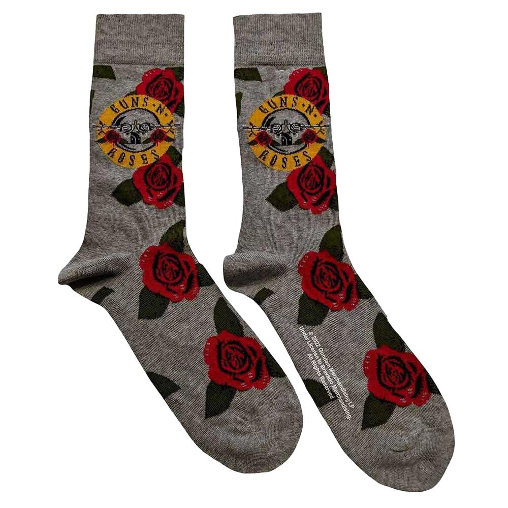 Guns N Roses Unisex Adult Bullet Roses Ankle Socks