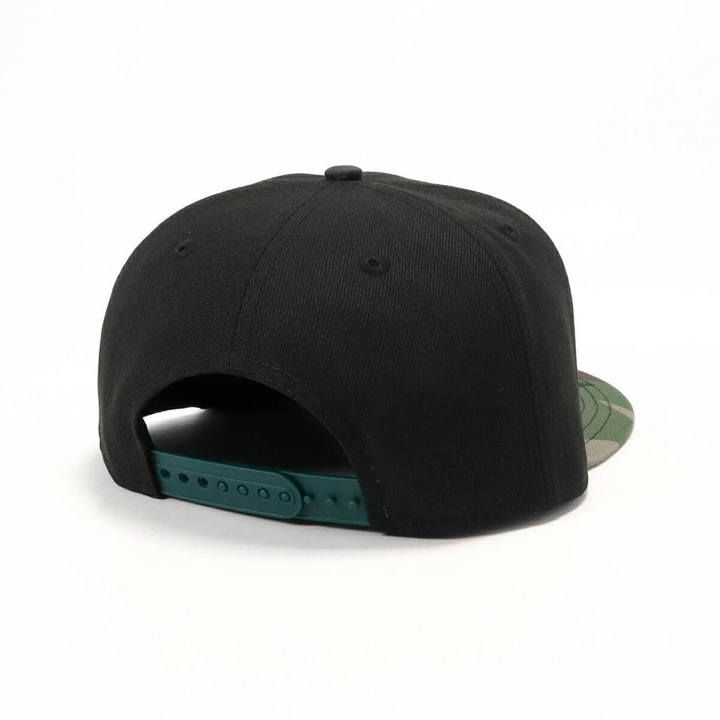New Era 950 NEYYAN BLK WCAMO HLF Flat Visor NY Sizes Cap, MLB, Black/Holy Relief, S/M (Size 25J)