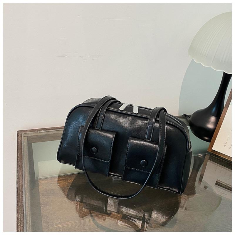 Fashion Multi-pocket Bag Women's Autumn and Winter New Retro Armpit Bag Commuter Shoulder Bag