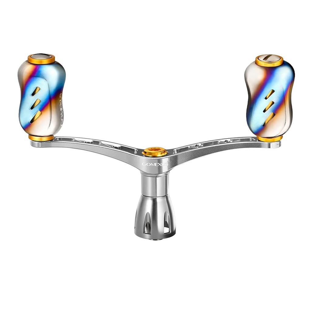 Gomexus CY98 Reel Daiwa Spinning Reel Double Exist Gekkabijin with Titanium Handle for and Light Ambidextrous Handle, Compatible, Handle, Replacement,