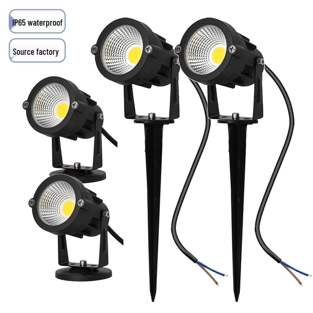 7W Waterproof LED Outdoor Landscape Spotlight for Trees and Lawns