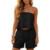 Europäische und amerikanische Damenmode Anzug 1116 Sommer Temperament ärmelloses Oberteil Shorts zweiteiliges Set