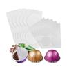 Set of 100 Coffee Pods Foil Lids Set 53.5mm Coffee Pods Stickers Coffee Sealers Aluminum Foil Texture Coffee Pods Covers