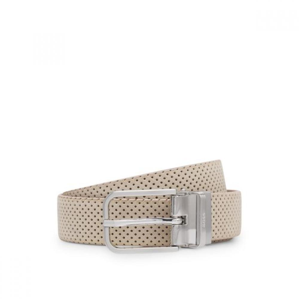 

Boss Italian Leather Reversible Belt Medium Beige 50563927260 ONESI