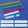 4pcs Clear Acrylic Mahjong Racks with Pushers Colorful Tile Organizer & Game Accessories Storage Solution for Mah Jongg Players
